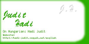 judit hadi business card